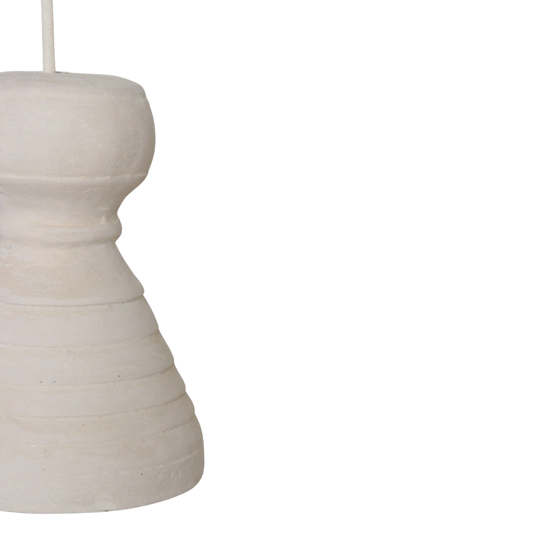 Raw Materials Amsterdam Krijt Hanglamp Kanoi | 15 x 15 x 20,5 cm