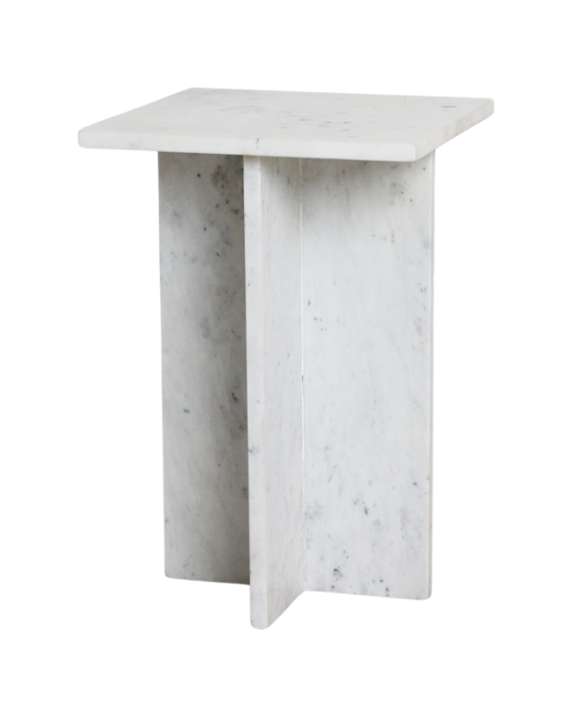 Raw Materials Amsterdam Bijzettafel | Beijing | Marmer | Wit