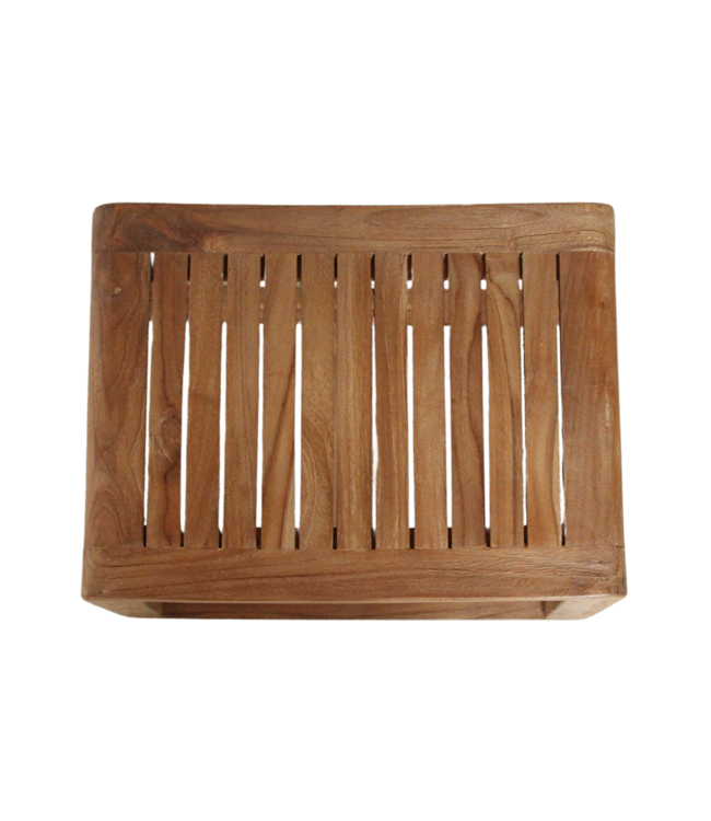 Raw Materials Amsterdam Schommelkruk | Teakhout | B36 x H45 x L49 cm