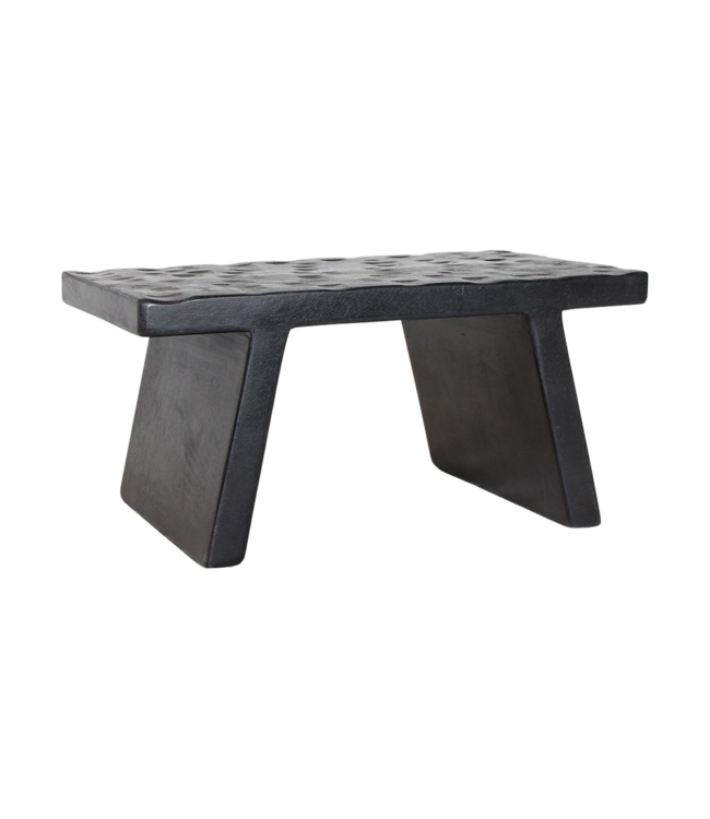 Raw Materials Amsterdam Bijzettafel | Mangohout | Zwart | B25 x H20 x L40 cm