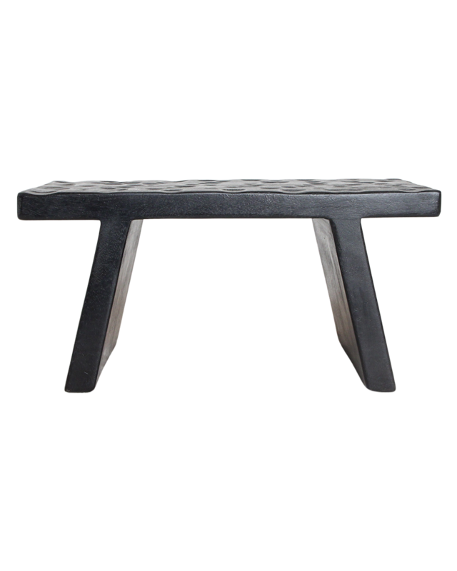 Raw Materials Amsterdam Bijzettafel | Mangohout | Zwart | B25 x H20 x L40 cm