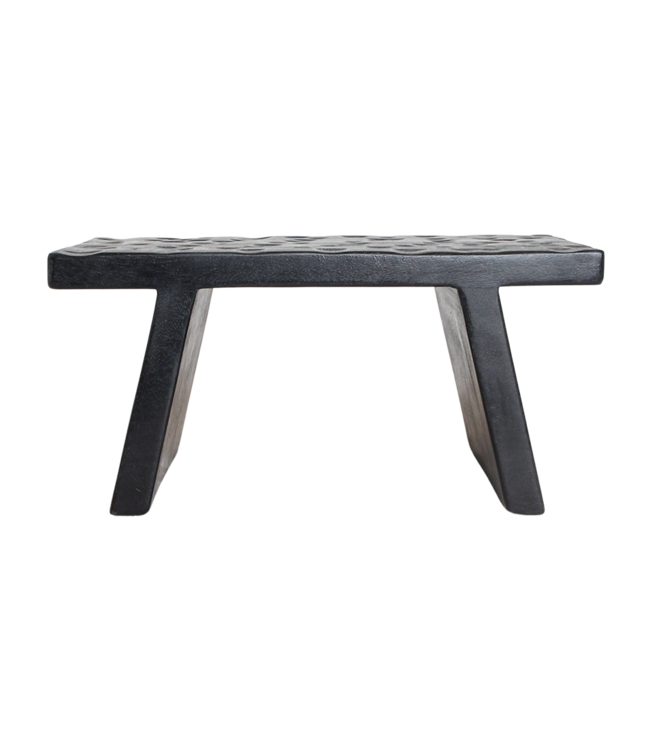 Raw Materials Amsterdam Bijzettafel | Mangohout | Zwart | B25 x H20 x L40 cm