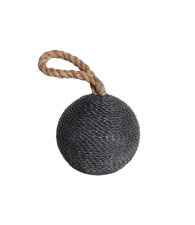 Raw Materials Amsterdam Deurstopper Bom | Zwart | B15 x H22 x L15 cm