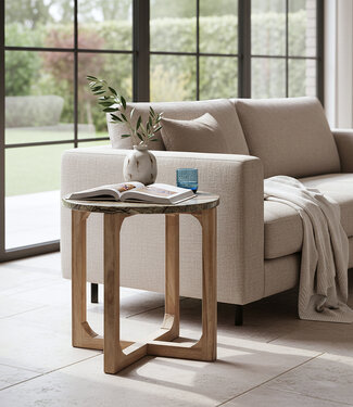 Raw Materials Amsterdam Bijzettafel Marmer | Bizar | 50 x 50 x 50 cm