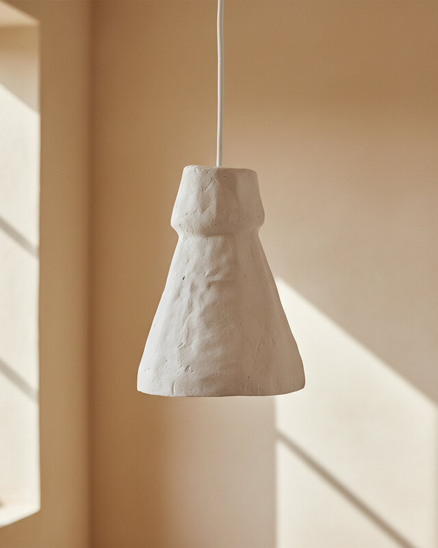 Raw Materials Amsterdam Hanglamp Pugal | Krijt | L17 x B17 x H23,5 cm