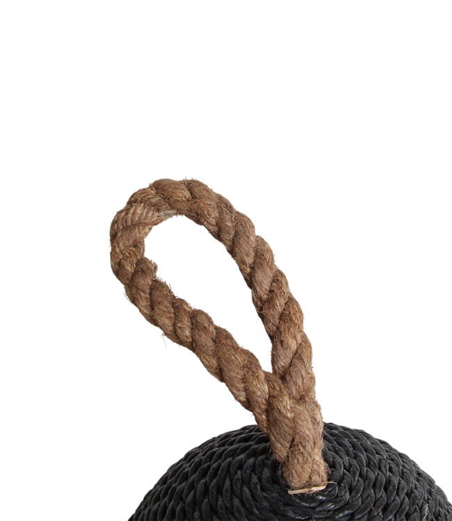 Raw Materials Amsterdam Deurstopper Bom | Zwart | B15 x H22 x L15 cm