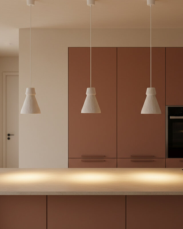 Raw Materials Amsterdam Hanglamp Pugal | Krijt | L17 x B17 x H23,5 cm