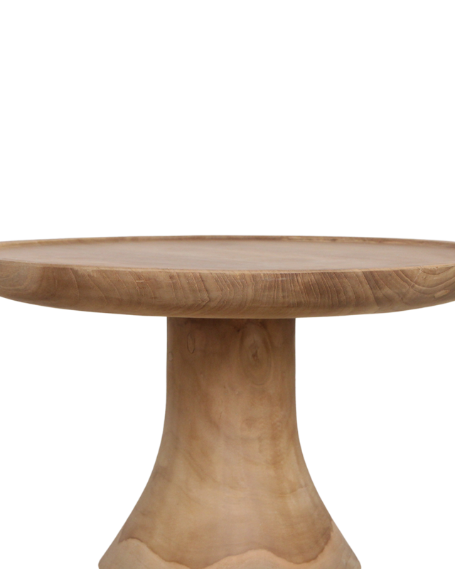 Raw Materials Amsterdam Bijzettafel Teakhout | Nero | B50 x H60 x L50 cm