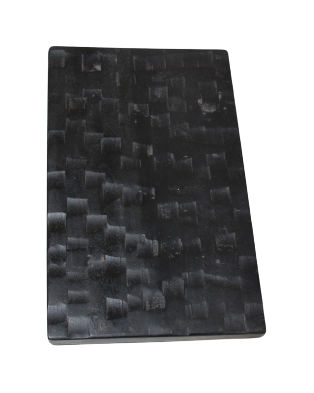 Raw Materials Amsterdam Bijzettafel | Mangohout | Zwart | B25 x H20 x L40 cm