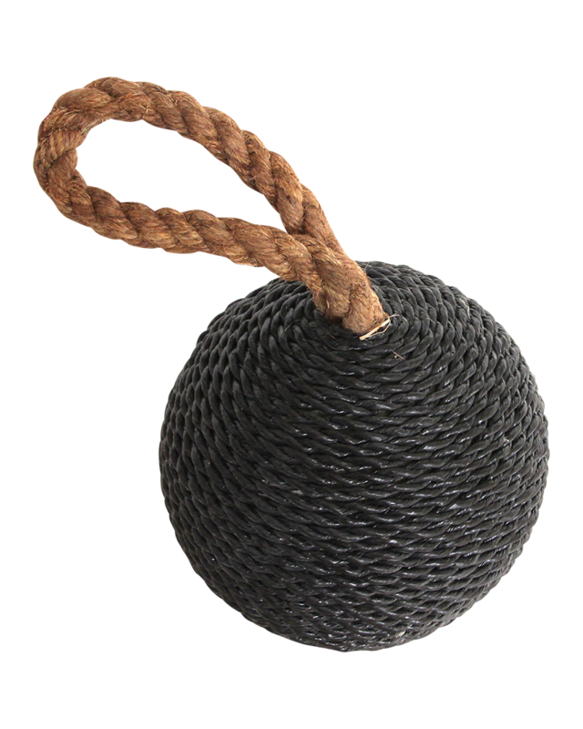 Raw Materials Amsterdam Deurstopper Bom | Zwart | B15 x H22 x L15 cm