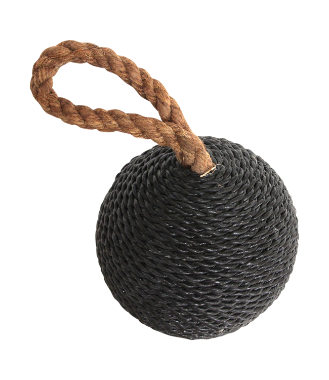 Raw Materials Amsterdam Deurstopper Bom | Zwart | B15 x H22 x L15 cm