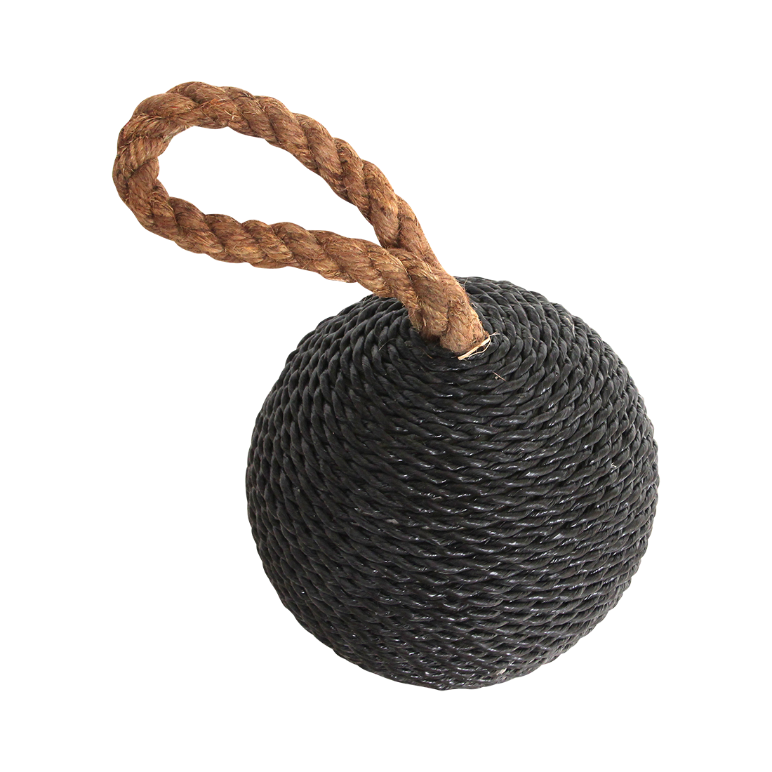 Raw Materials Amsterdam Deurstopper Bom | Zwart | B15 x H22 x L15 cm