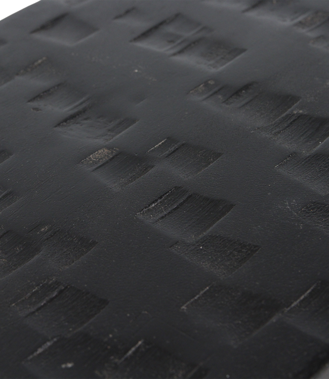 Raw Materials Amsterdam Mangohouten bijzettafel/kruk zwart - 40x25x20 cm