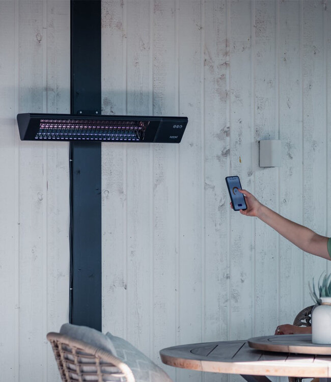 SUNRED Triangle Dark Slim wandmodel | Zwart | 77 x 15,5 x 13 cm