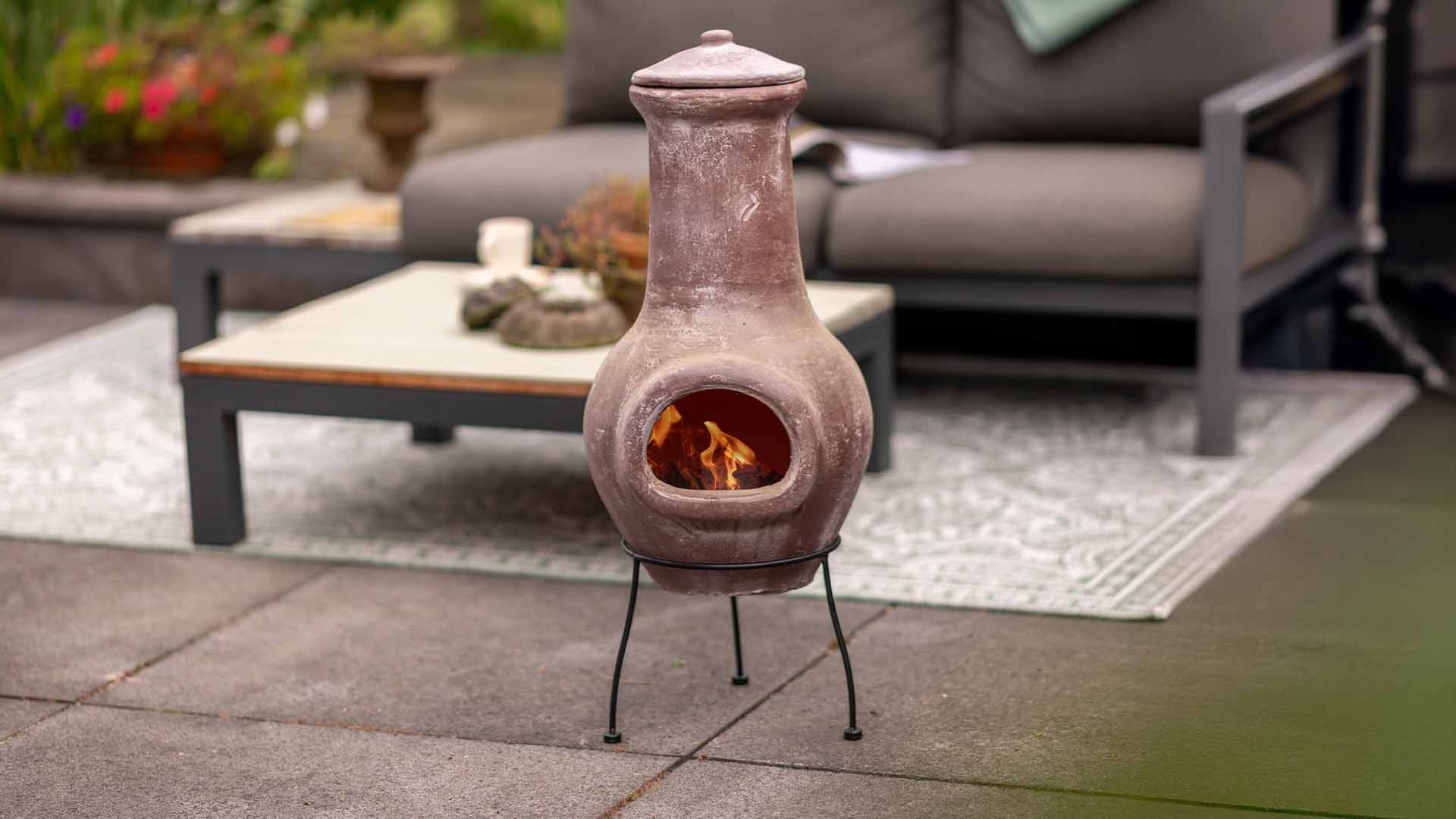 Redfire Tuinhaard Salamanca | Kleihaard Bruin | 85 cm
