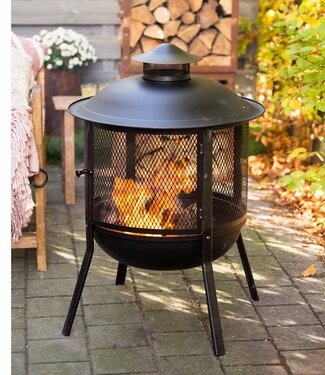 Redfire Kansas Vuurschaal | Zwart | 98,5 cm