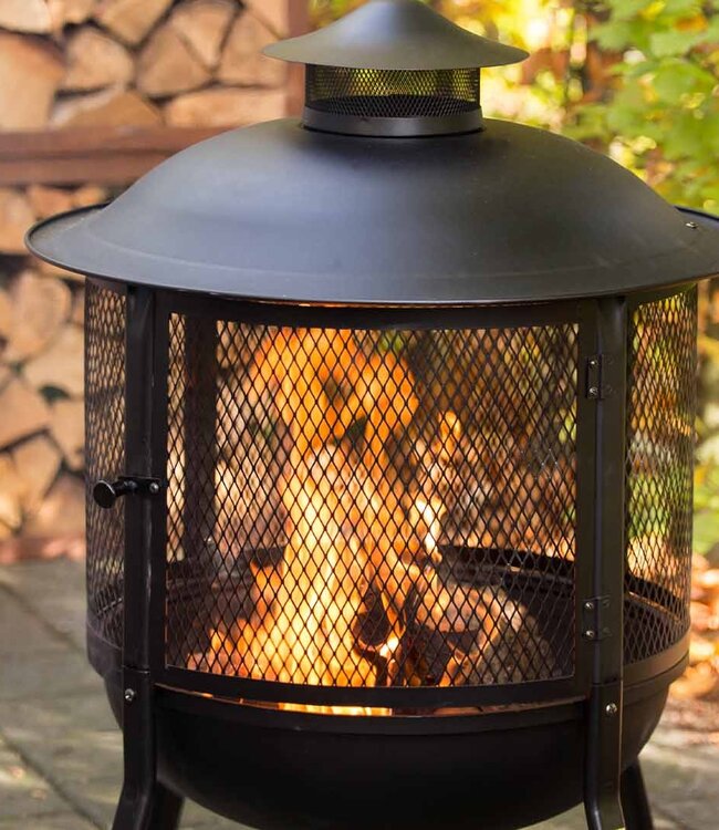 Redfire Kansas Vuurschaal | Zwart | 98,5 cm