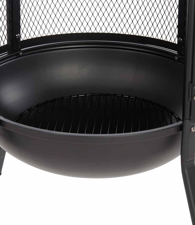 Redfire Kansas Vuurschaal | Zwart | 98,5 cm