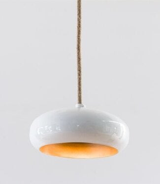 Frezoli Hanglamp Pebble 1 | Round | Ecru/Wit