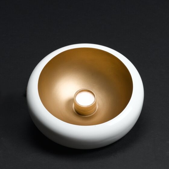 Frezoli Hanglamp Pebble 1 | Round | Ecru/Wit