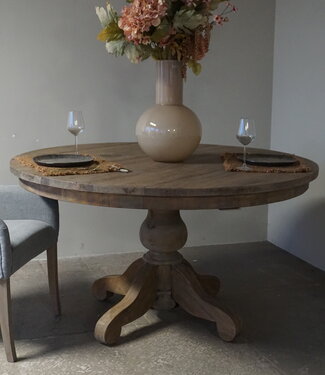 Rene Houtman Eetkamertafel | Rond | Bruin | H78 x D140 cm
