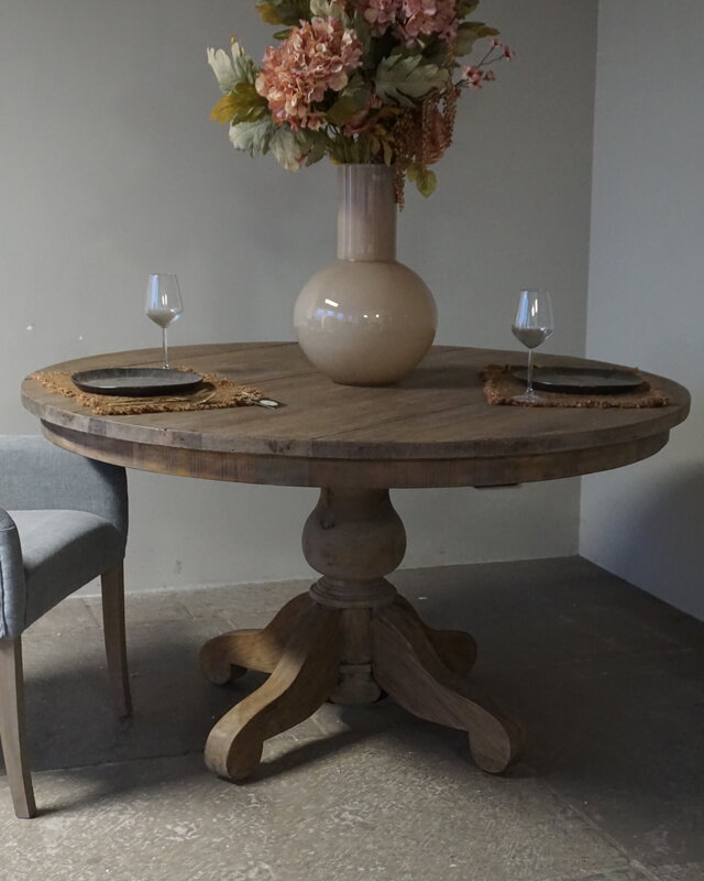 Rene Houtman Eetkamertafel | Rond | Bruin | H78 x D140 cm
