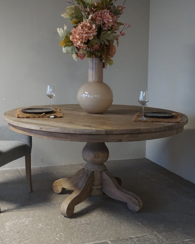 Rene Houtman Eetkamertafel | Rond | Bruin | H70 x D150 cm