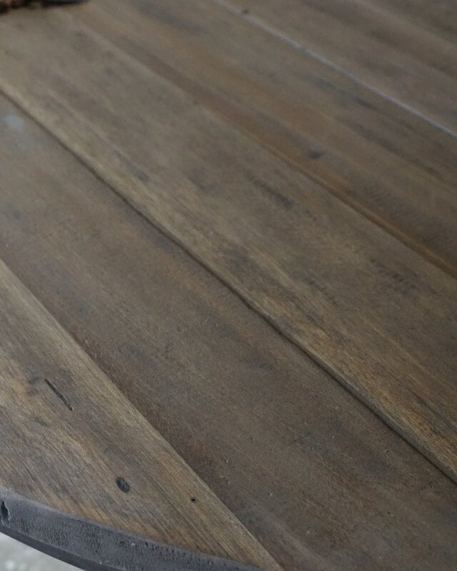 Rene Houtman Eetkamertafel | Rond | Bruin | H80 x D160 cm