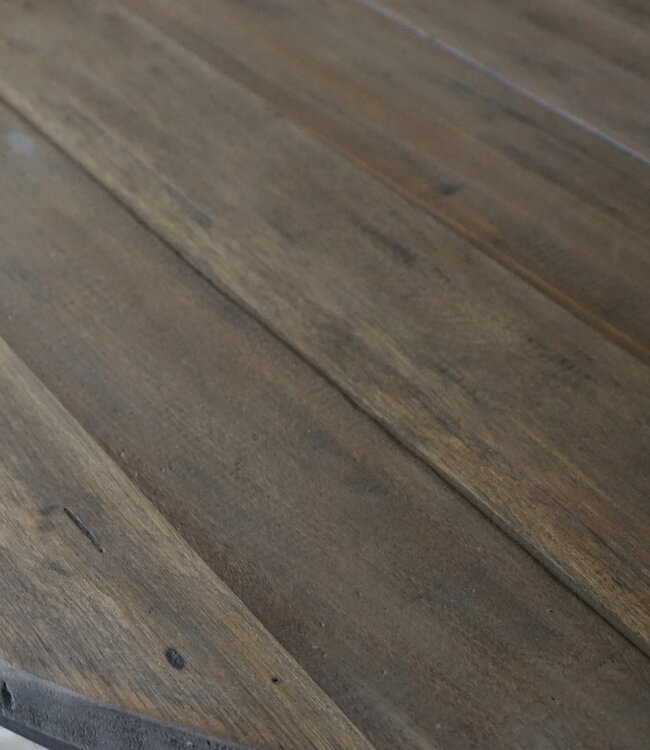 Rene Houtman Eetkamertafel | Rond | Bruin | H80 x D160 cm