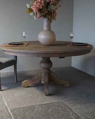 Rene Houtman Eetkamertafel | Rond | Bruin | H79.5 x D160 cm