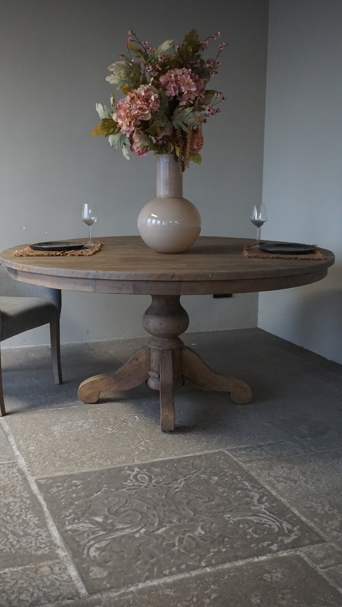 Rene Houtman Eetkamertafel | Rond | Bruin | H79.5 x D160 cm