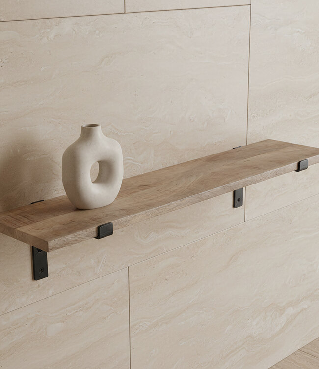 Raw Materials Amsterdam Mangohouten Wandplank | 80 cm