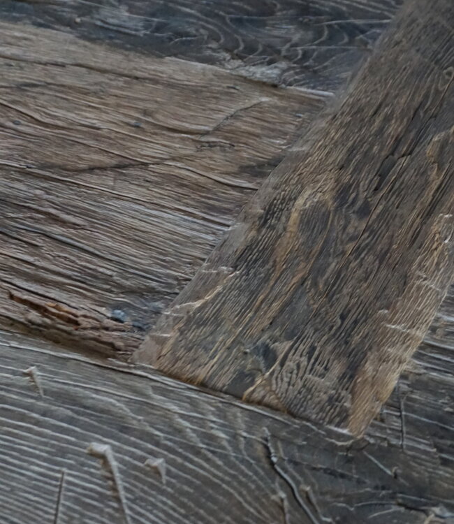 Rene Houtman Oud Eikenhouten Tafel | L270 x D100 x H80 cm