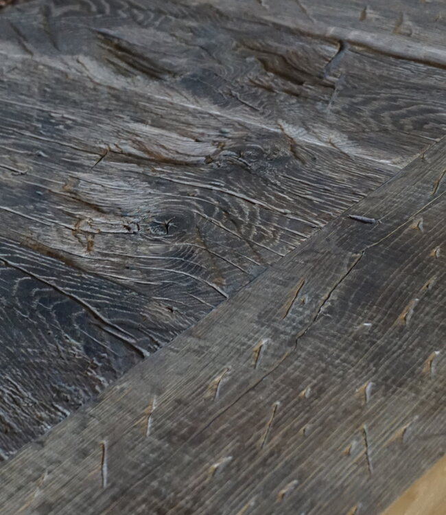 Rene Houtman Oud Eikenhouten Tafel | L270 x D100 x H80 cm