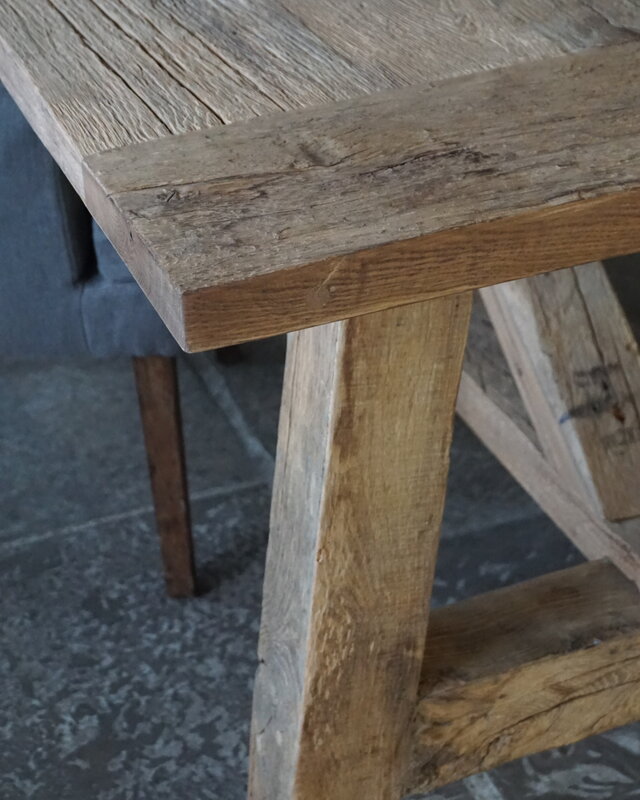 Rene Houtman Oud Eikenhouten Tafel | Nr 1 | L250 x D100 x H79 cm
