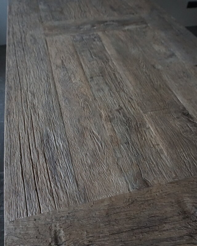 Rene Houtman Oud Eikenhouten Tafel | Nr 1 | L250 x D100 x H79 cm