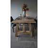 Oud Eikenhouten Tafel | L253 x D101 x H78 cm