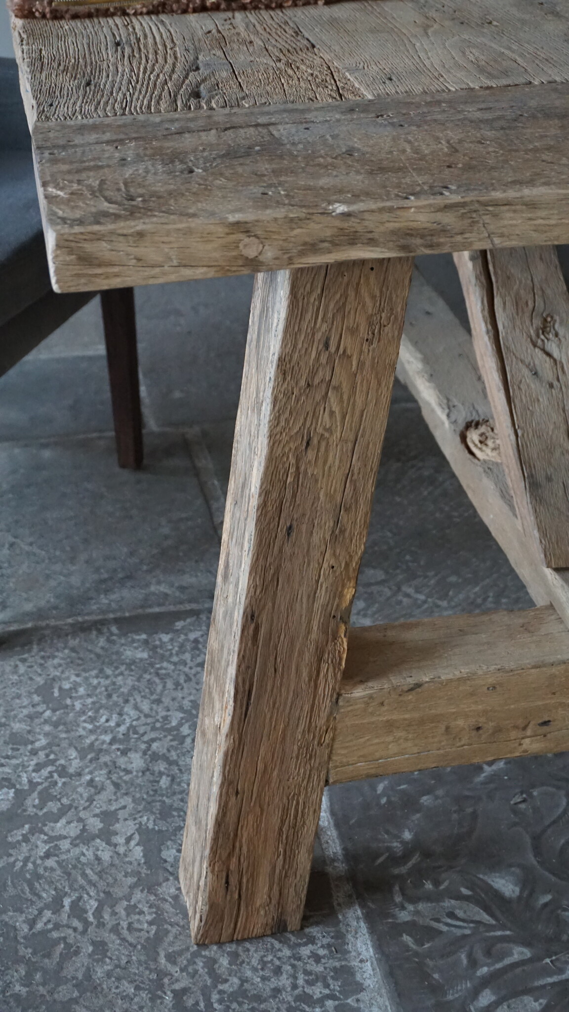 Rene Houtman Oud Eikenhouten Tafel | L253 x D101 x H78 cm