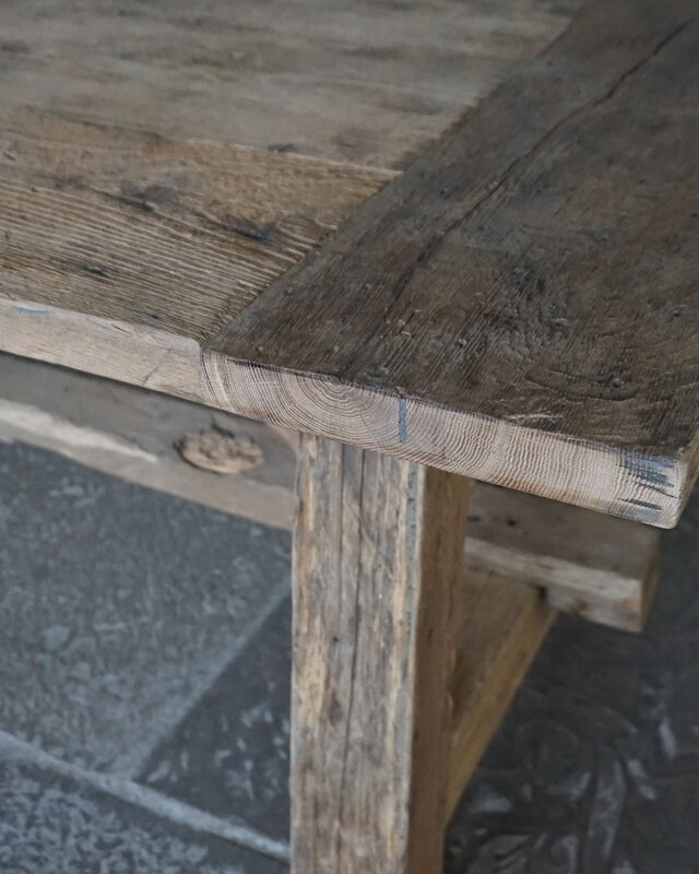 Rene Houtman Oud Eikenhouten Tafel | L253 x D101 x H78 cm