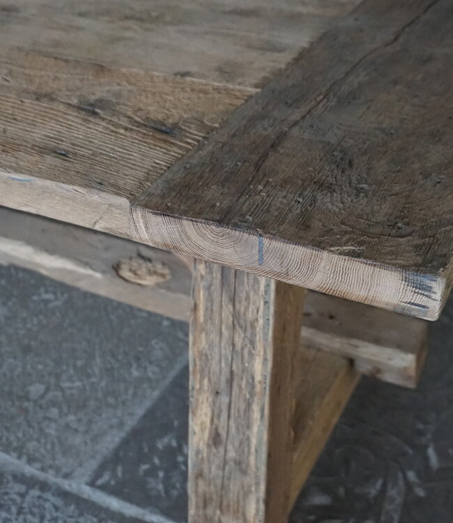 Rene Houtman Oud Eikenhouten Tafel | L253 x D101 x H78 cm