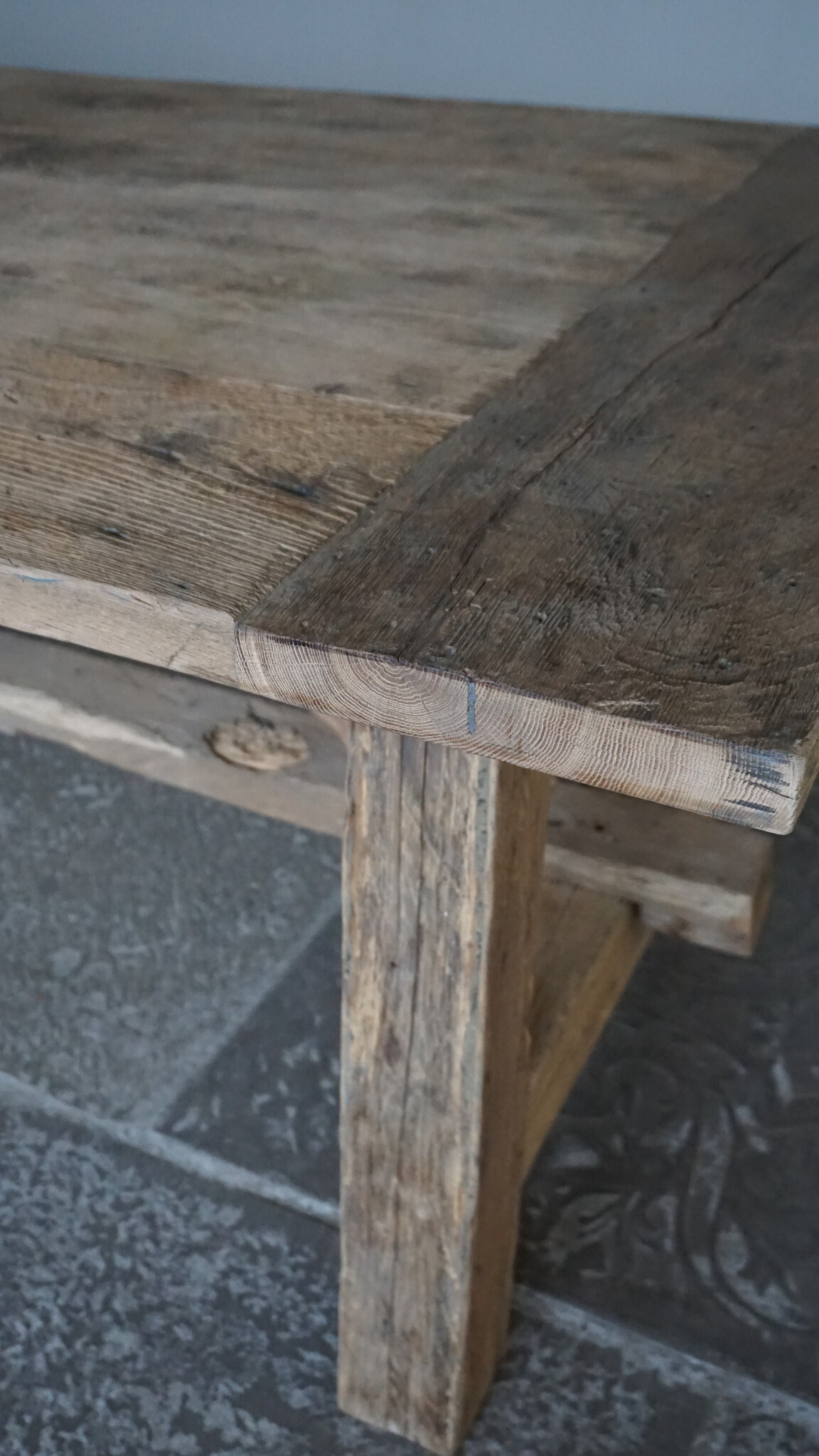 Rene Houtman Oud Eikenhouten Tafel | L253 x D101 x H78 cm