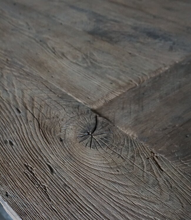 Rene Houtman Oud Eikenhouten Tafel | L253 x D101 x H78 cm