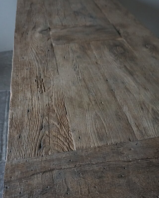 Rene Houtman Oud Eikenhouten Tafel | L253 x D101 x H78 cm