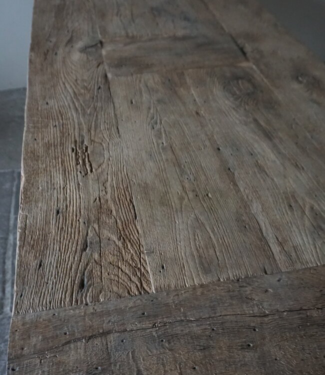 Rene Houtman Oud Eikenhouten Tafel | L253 x D101 x H78 cm