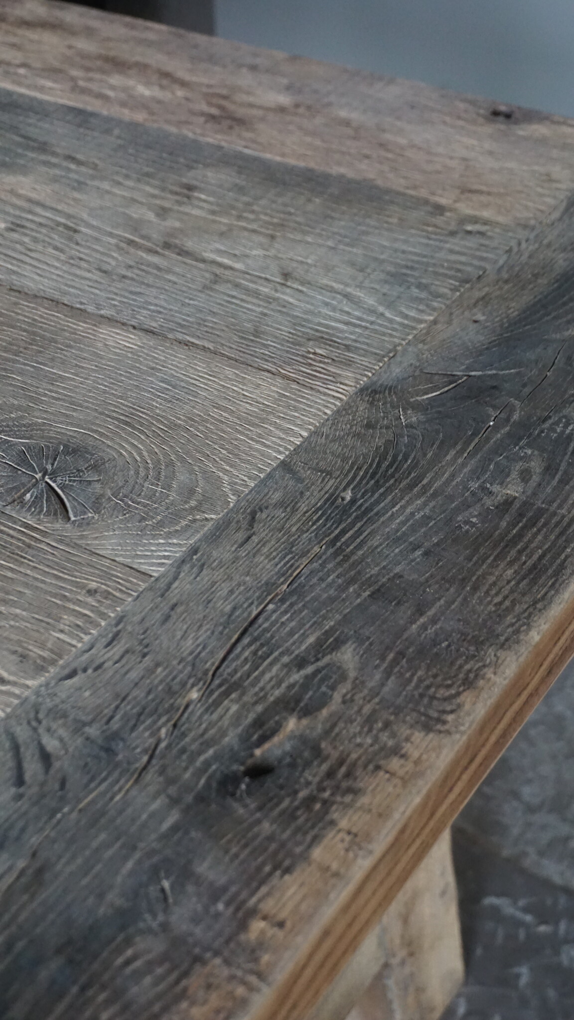 Rene Houtman Oud Eikenhouten Tafel | Nr 2 | L250 x D100 x H79 cm