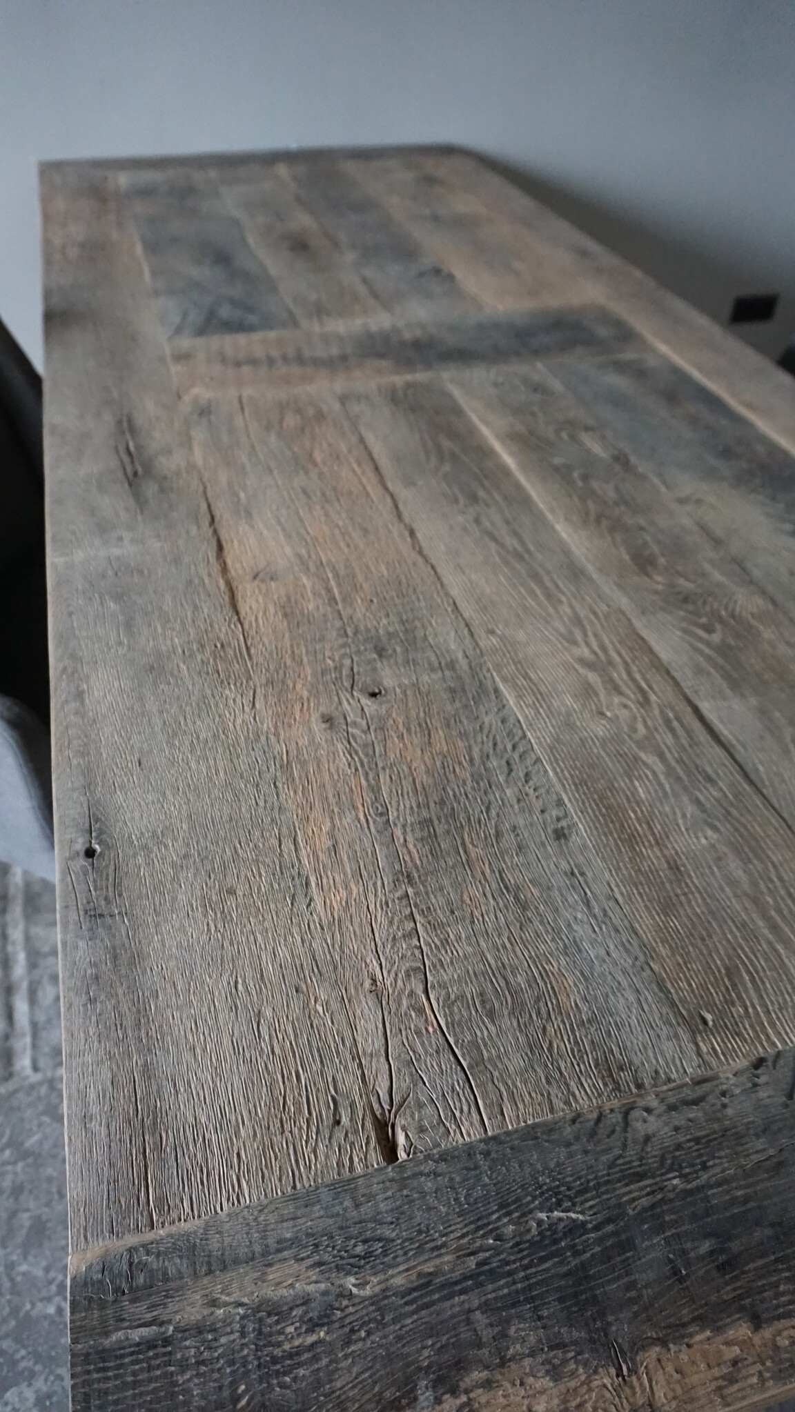 Rene Houtman Oud Eikenhouten Tafel | Nr 2 | L250 x D100 x H79 cm