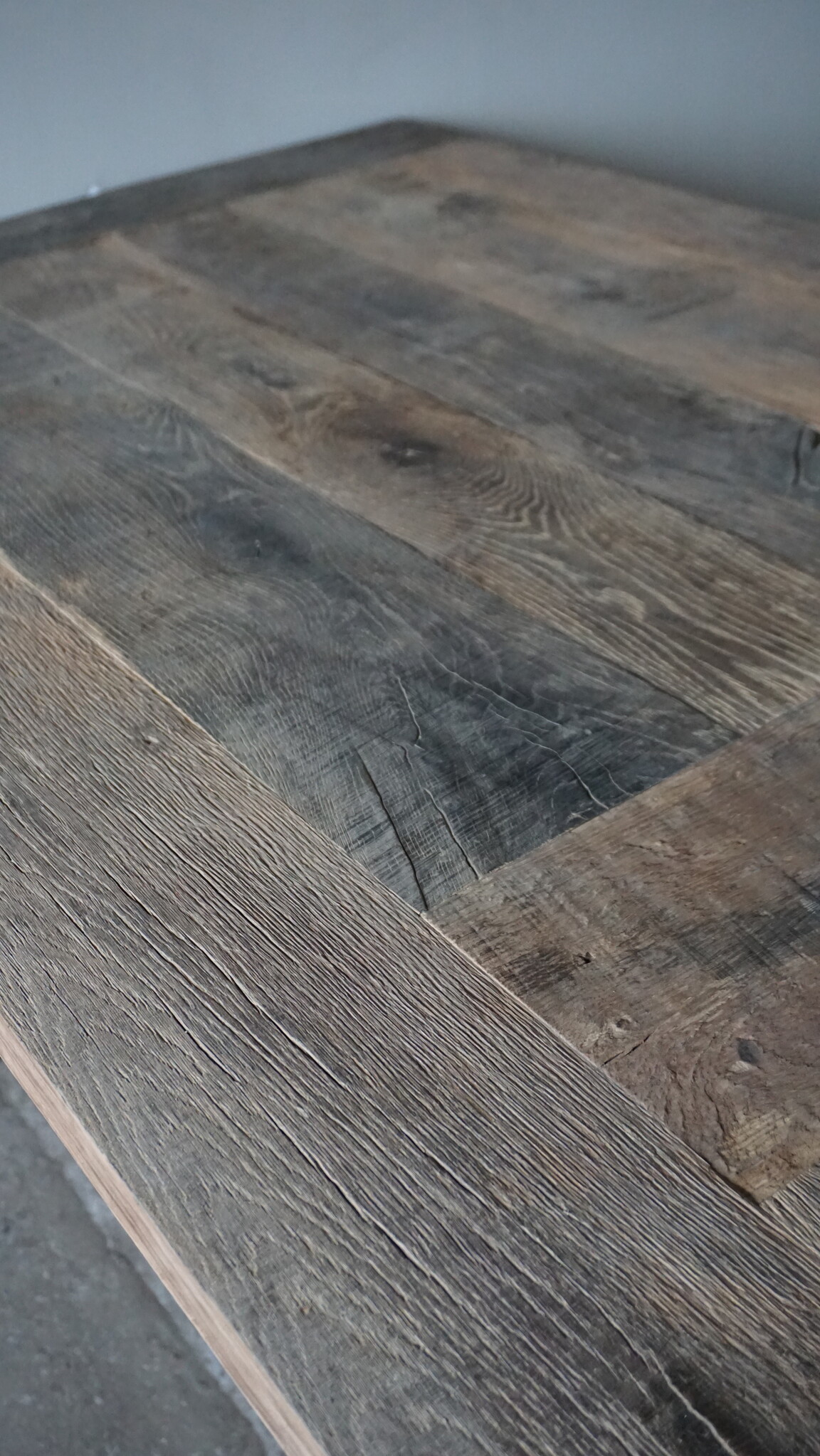 Rene Houtman Oud Eikenhouten Tafel | Nr 2 | L250 x D100 x H79 cm