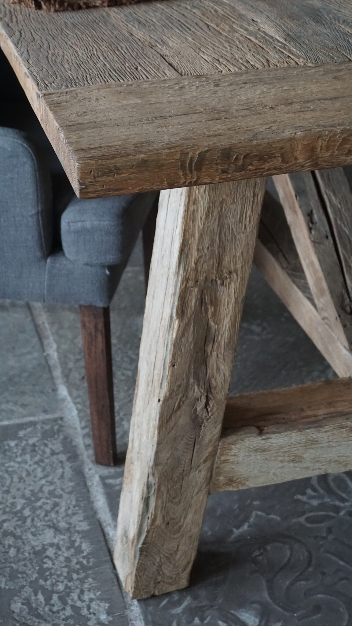 Rene Houtman Oud Eikenhouten Tafel | L252 x D100 x H78 cm