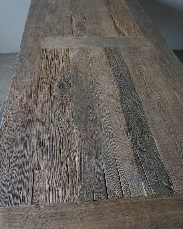 Rene Houtman Oud Eikenhouten Tafel | L252 x D100 x H78 cm