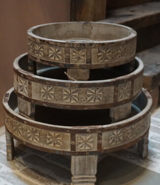 Rene Houtman Chakki tafeltjes | Set Van 3 | Grijs